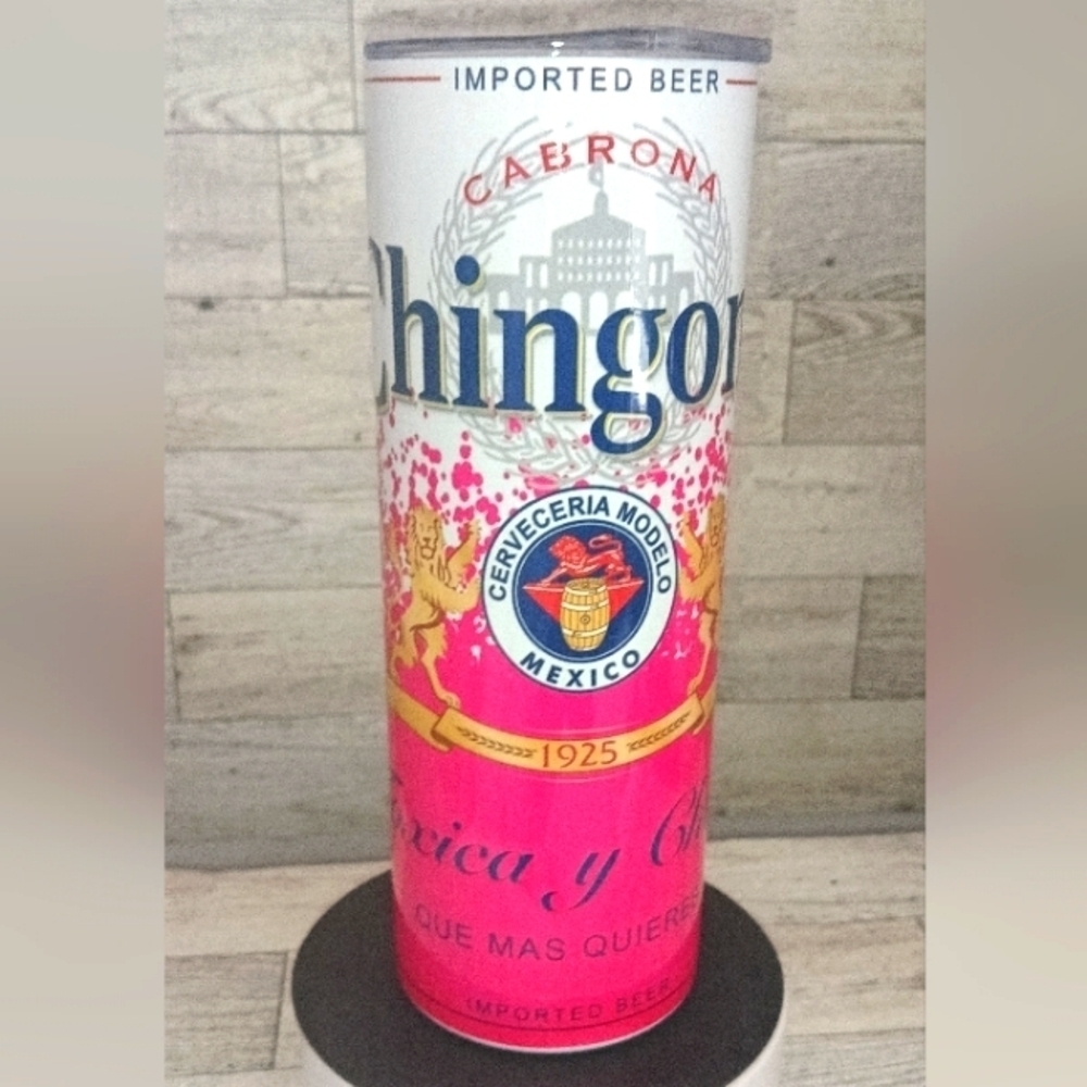 Chingona Modelo 20oz. Tumbler stainless steel handmade